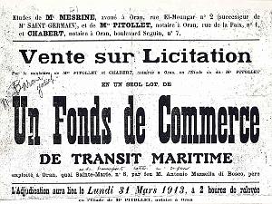 Oran documents divers 609